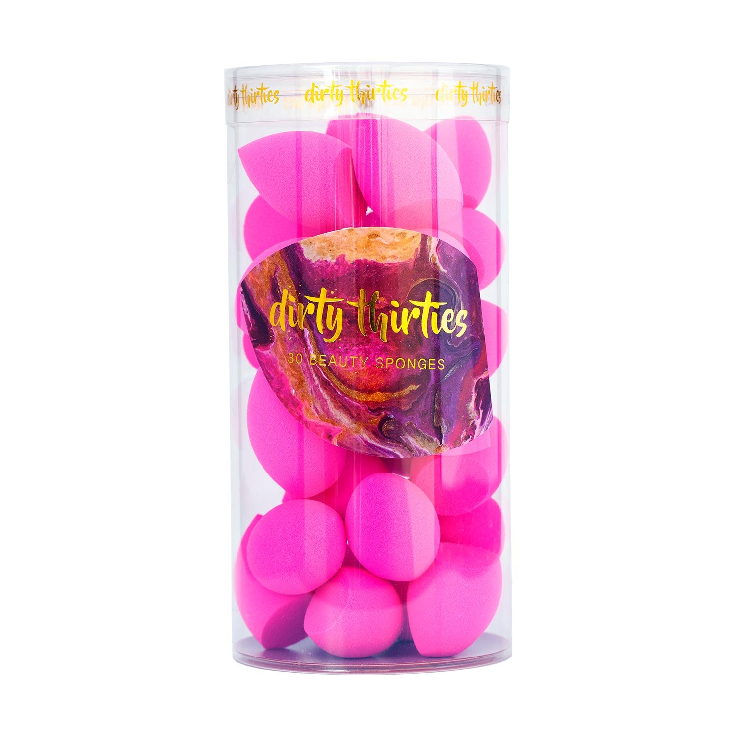 30 MINI Beauty Sponges - Hot Pink